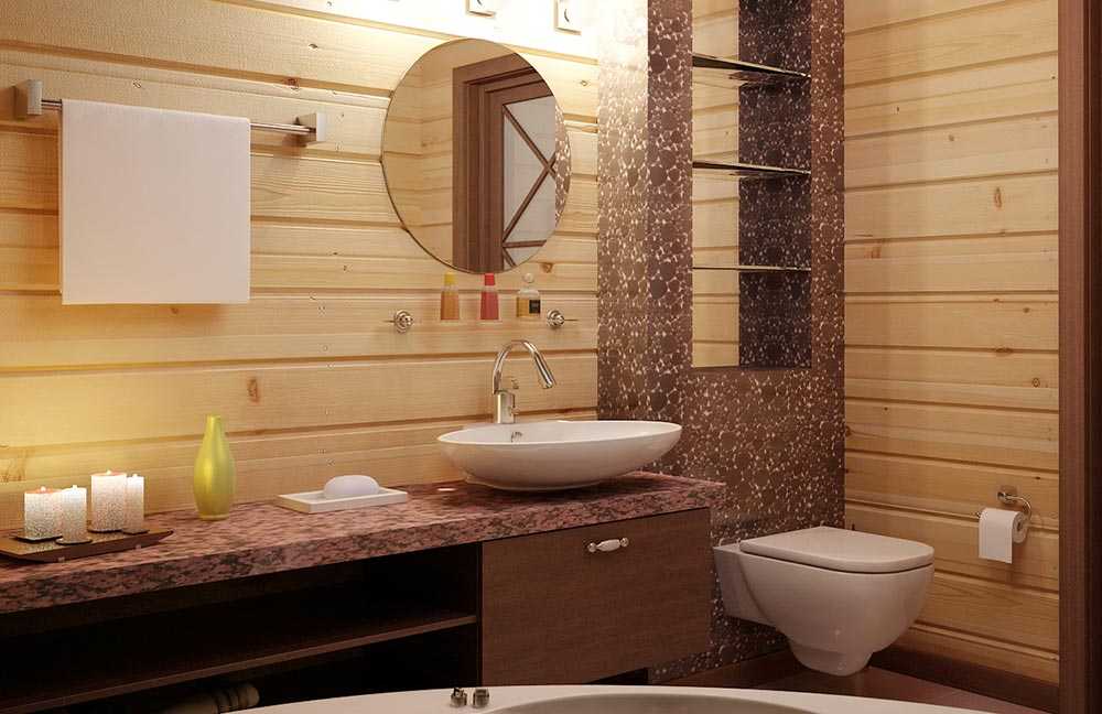 Санузел в деревянном доме (76 фото): дизайн комнаты в доме из бруса на даче, примеры отделки пола, схемы вентиляции