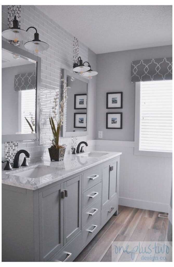 Дизайн ванной комнаты серого цвета — варианты оформления, лучшие сочетания и особенности применения цвета (115 фото)