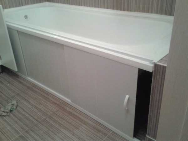 Экран под ванну: как выбрать по размеру, раздвижной, с дверцей или съемный