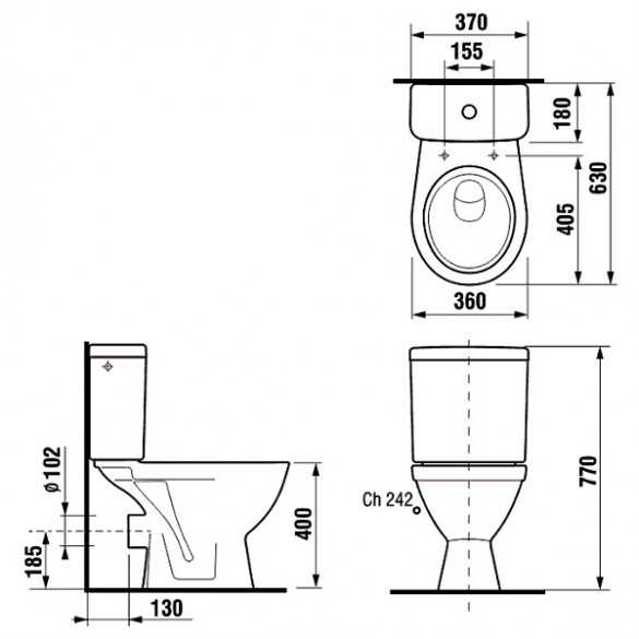 Унитаз-компакт – это прекрасное решение для маленькой комнаты. Как произвести выбор компактного размера для маленького туалета Чем отличаются модели с косым выпуском и бачком