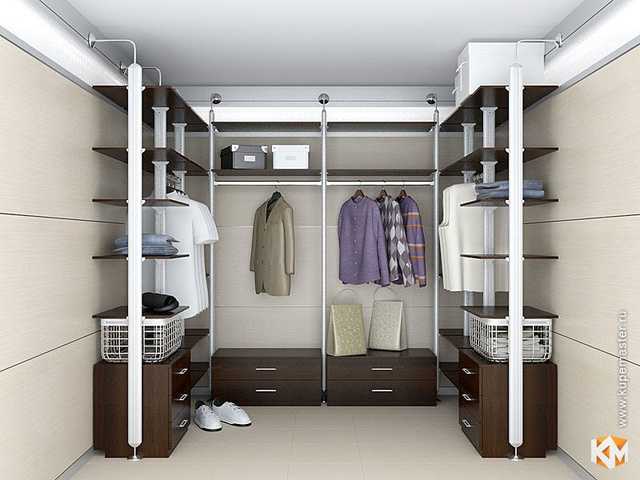 Гардеробная высота: размеры комнаты, минимальная и оптимальная, стандартная в доме, начинка, ширина, фото эскизов