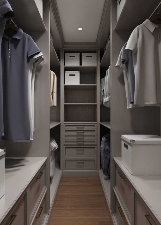 Маленькая гардеробная комната: дизайн-проекты, 35 фото и 4 идеи