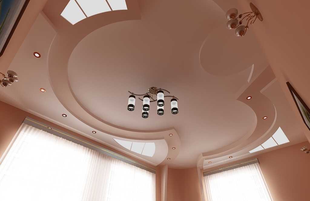 Двухуровневый потолок из гипсокартона (92 фото): двухъярусные конструкции для спальни и коридора