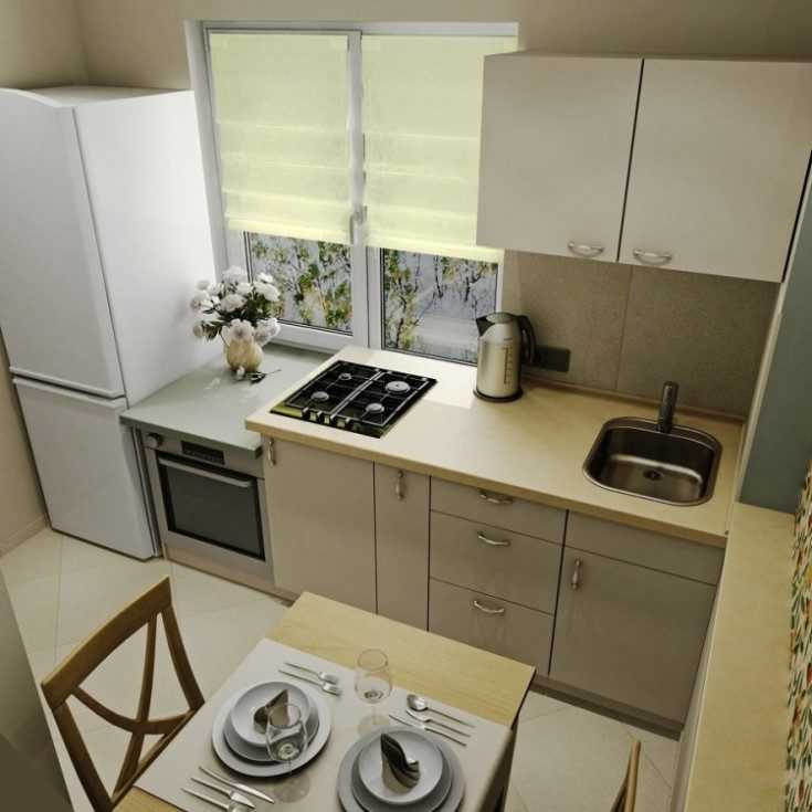 Кухня 6 кв. м. – как сделать лучший дизайн и интерьер на маленькой площади (130 фото)