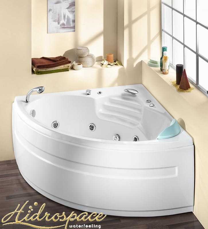 Угловая ванна с гидромассажем: гидромассажная модель «бетта» от aquatek и немецкая угловая джакузи размером 150х150 см