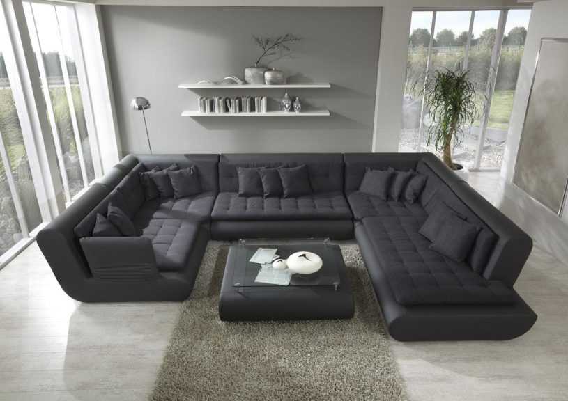 П-образный диван — лучшие секционные варианты мягкой мебели (95 фото-идей)