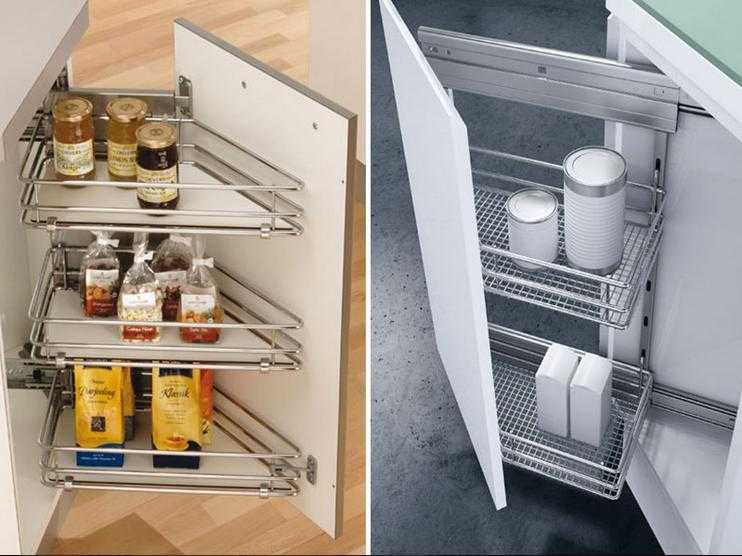 Наполнение кухонных шкафов: виды систем хранения для кухонного гарнитура