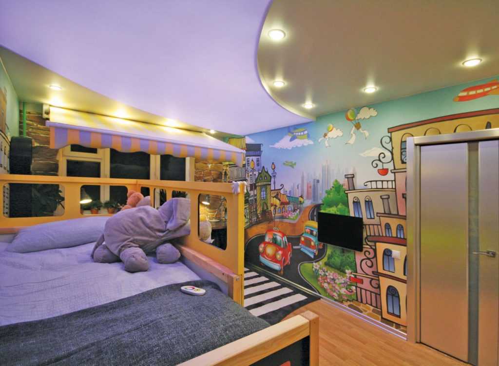 Натяжной потолок со звездами в детскую (24 фото): потолок «звездное небо» в интерьере комнаты