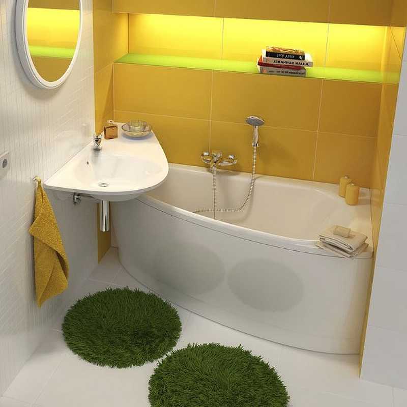 Сидячая ванна для маленьких ванных комнат: виды, размеры, как выбрать (+ фото)