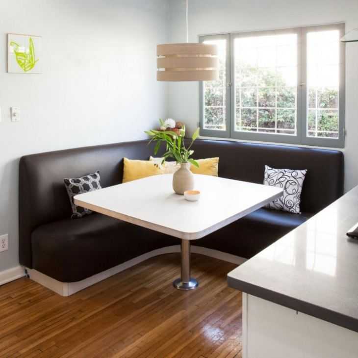 Маленькие диваны на кухню (64 фото): характеристики мини-диванов и компактных раскладных моделей. особенности небольших кухонных кожаных диванчиков