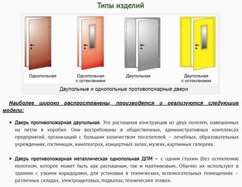 Противопожарные двери металлические (42 фото): однопольная и двупольная остекленные модели, особенности их изготовления