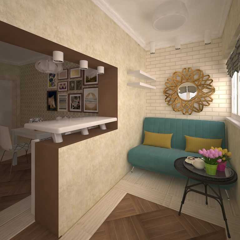 Дизайн кухни на лоджии (44 фото): объединение гостиной, совмещенной с балконом