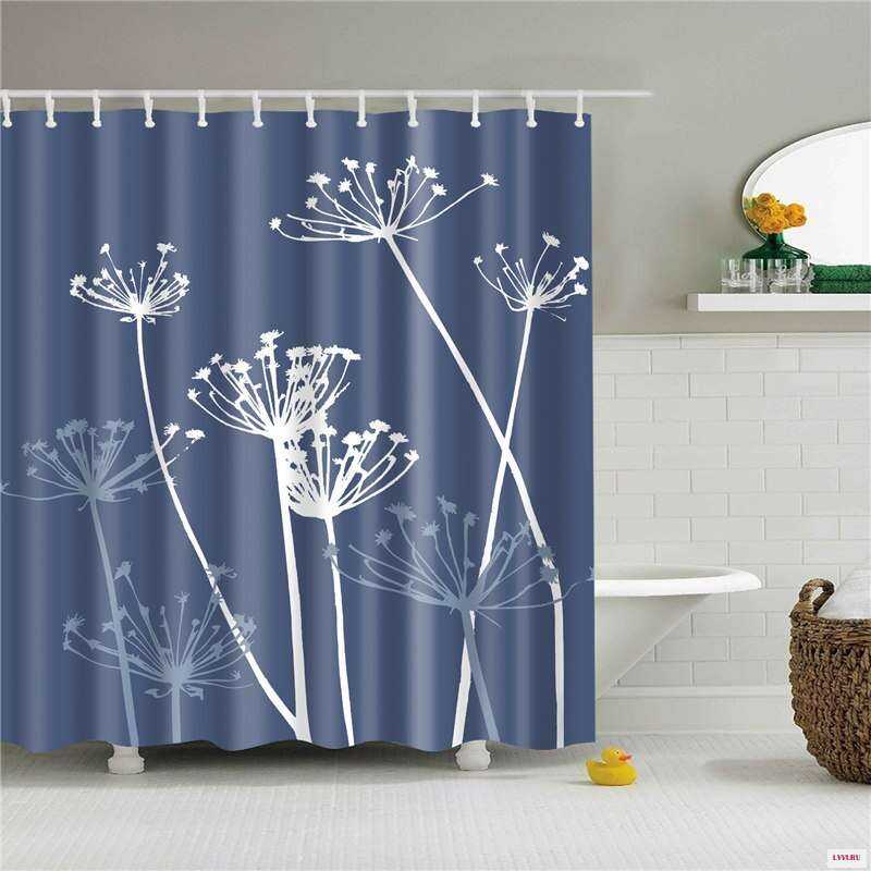 Tканевая шторка для ванной: штора для ванной комнаты, двойная занавеска из ткани, водоотталкивающее изделие размером 180х200