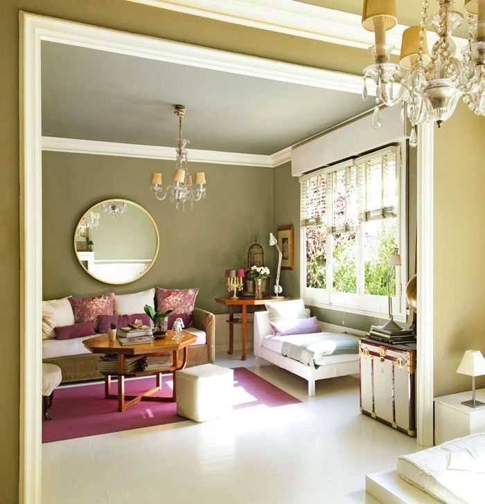 Гостиная прованс - как правильно выбрать шторы, обои, мебель?