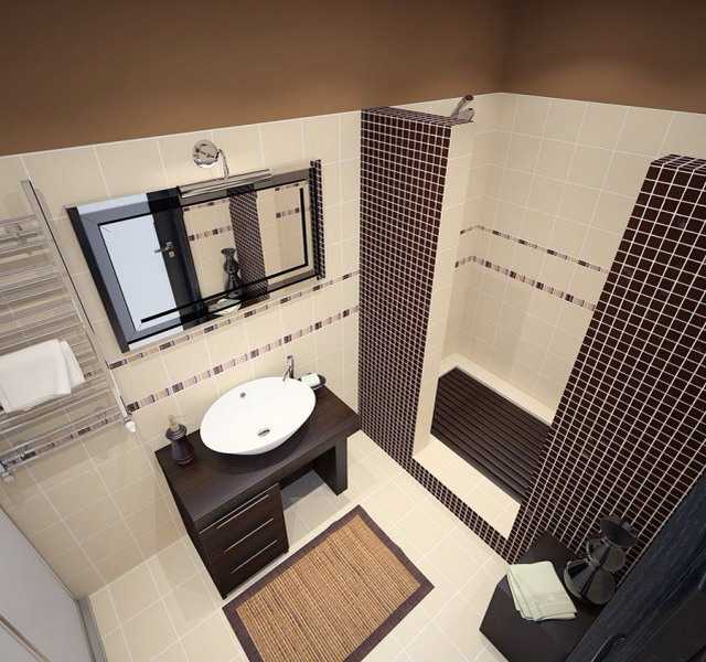 Дизайн ванной комнаты, совмещенной с туалетом 3 кв. м