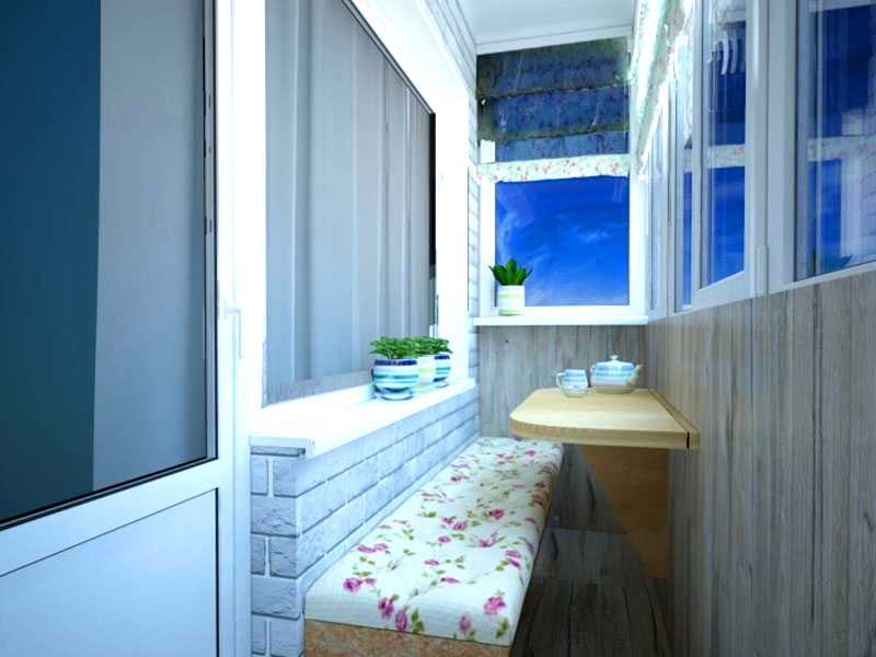 Варианты уютного дизайна балкона с панорамным остеклением