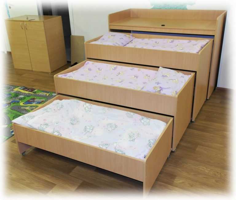Как выбрать и куда поставить выдвижную кровать для двоих детей
