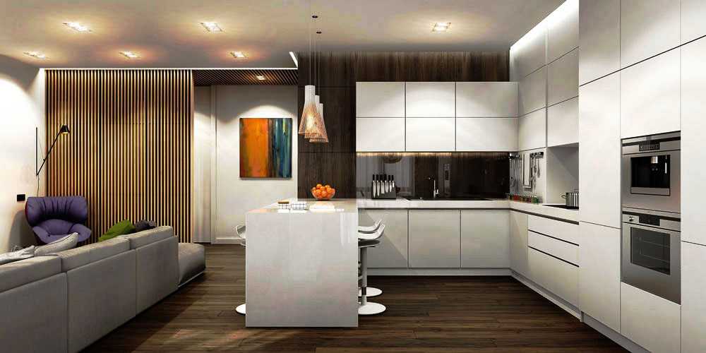 Кухня с двумя окнами (70 фото): дизайн кухни с 2 окнами на разных и одной стенах в частном доме и квартире, планировка кухни-гостиной