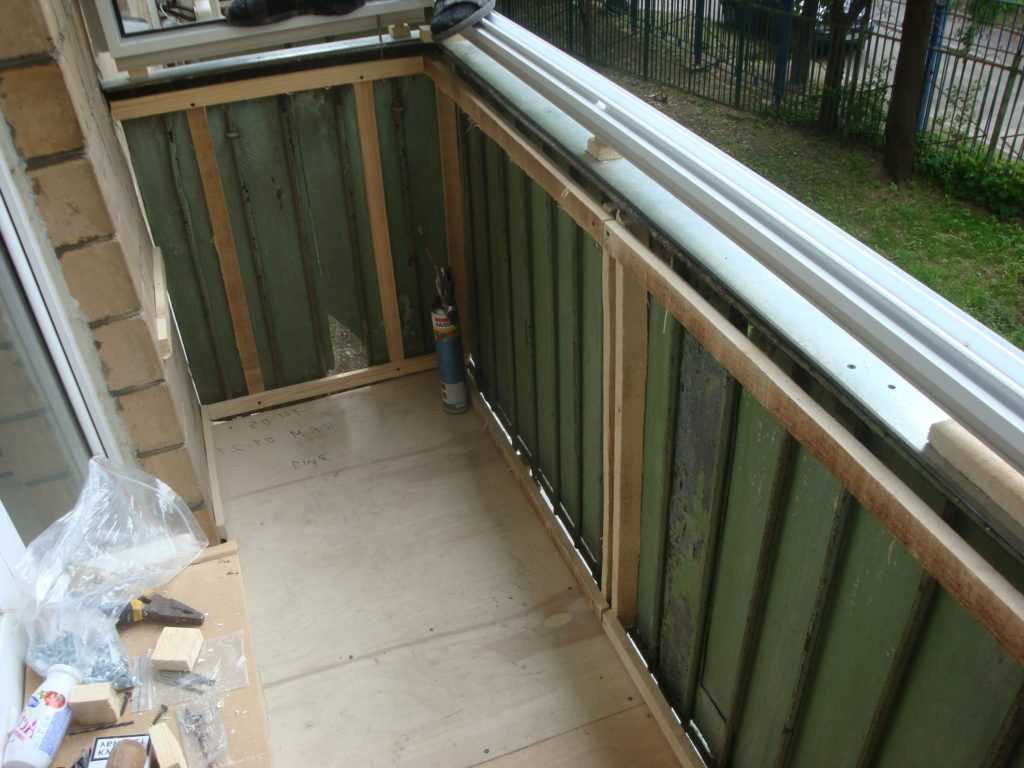 Усиление парапета балкона и его теплоизоляция