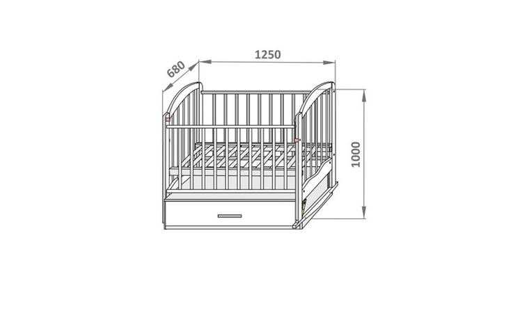 Размеры детской кроватки: стандартные габариты для кровати, ширина и длина для ребенка от 3 лет, чертежи моделей 160х80 и 90х200, 160х70 и других вариантов