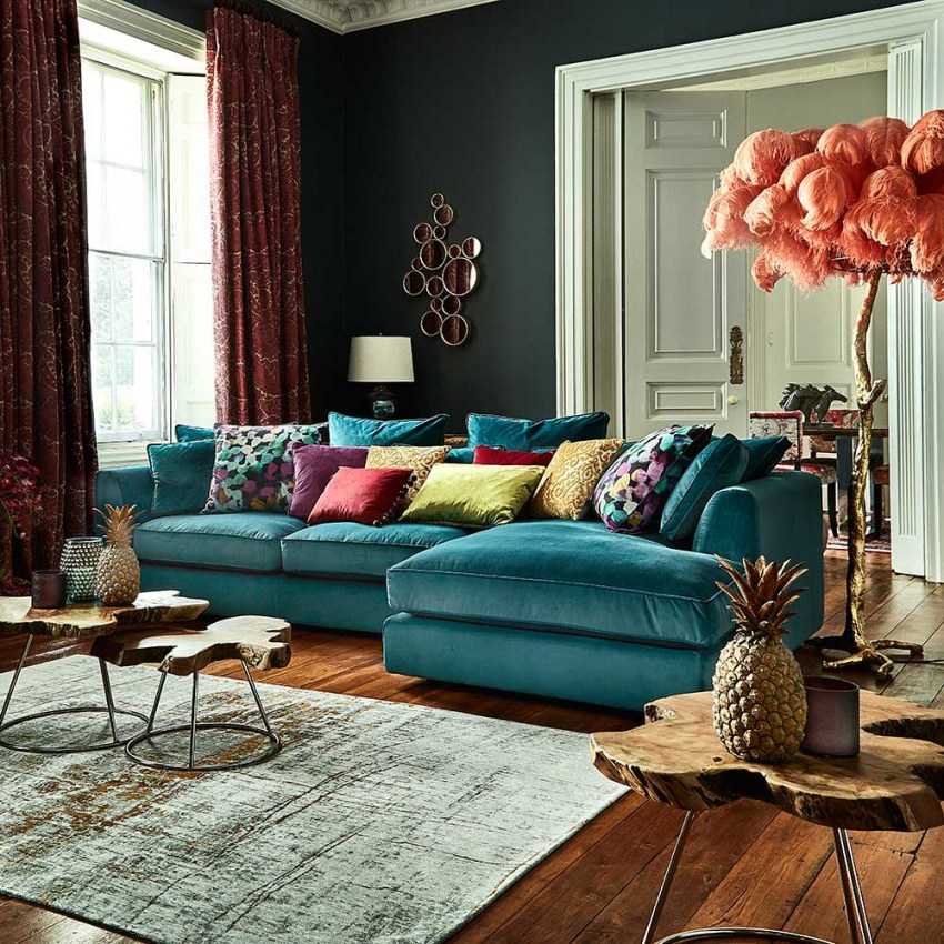 Бирюзовый цвет в интерьере (100 фото) - идеи дизайна комнат, с какими цветами сочетать
