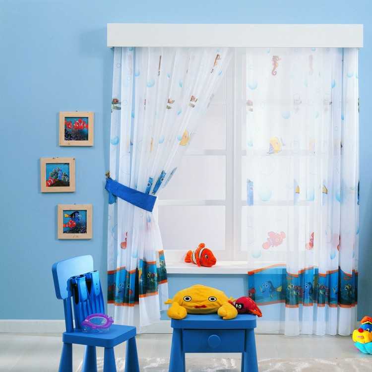 Стили и дизайн штор в детской (59 фото): модели  в морском стиле, особенности дизайна