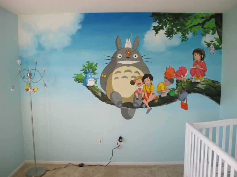 Делаем роспись стен в детской: советы и рекомендации по оформлению помещения