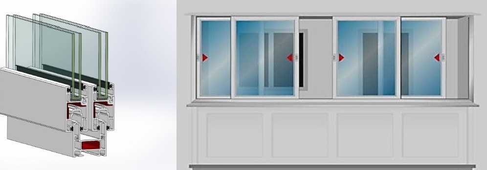 Алюминиевые раздвижные окна - плюсы и минусы, виды, установка и регулировка