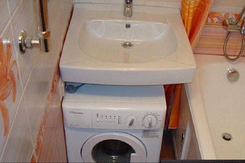 Монтаж раковины над стиральной машиной, фото