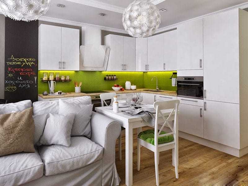 Дизайн кухни-гостиной 20 кв. м (72 фото): планировка совмещенных комнат, проект интерьера прямоугольного зала с диваном и кухней
