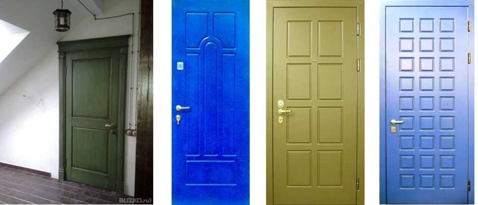 Как выбрать краску, чтобы покрасить дверь из металла?