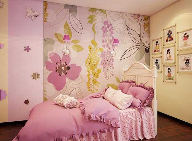 В данной статье вы узнаете как самостоятельно выбирать фотообои в детскую комнату для девочек Каким должен быть дизайн стен для ребенка 7-12 лет Как самостоятельно выбрать цвет стен в комнате девочки