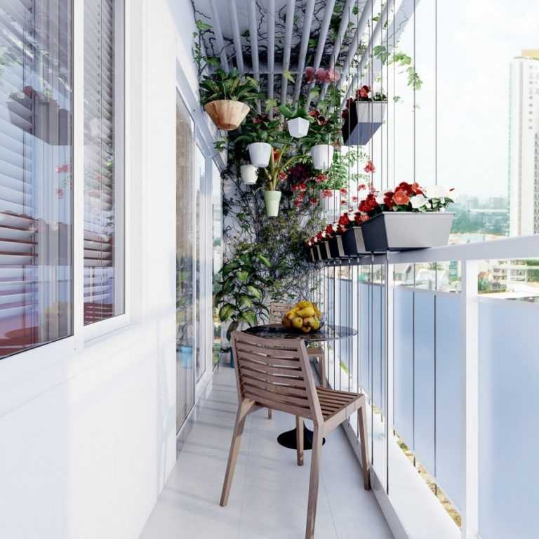 100 лучших идей дизайна 2019: отделка балкона внутри на фото
