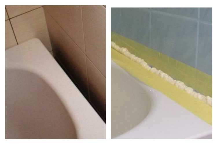 Чем заделать щель между ванной и стеной | советы и рекомендации