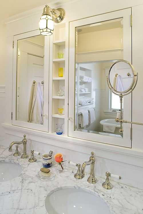 Как установить зеркало шкаф для ванной комнаты