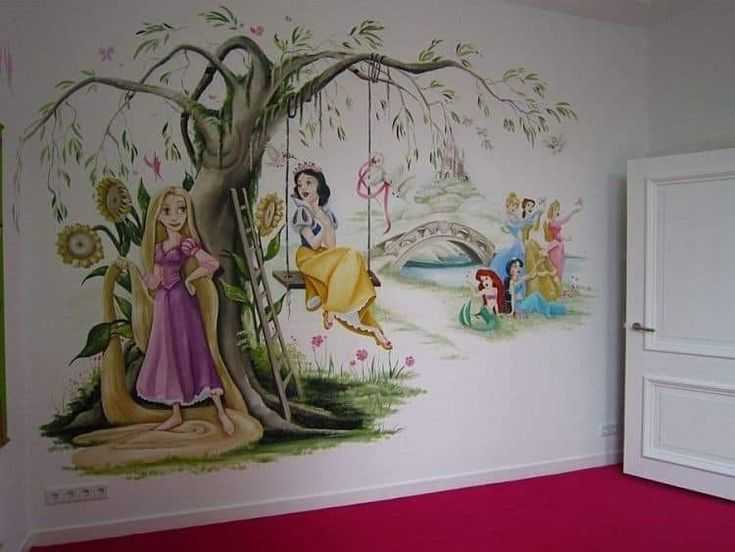 Заказать роспись стен в детской комнате в спб