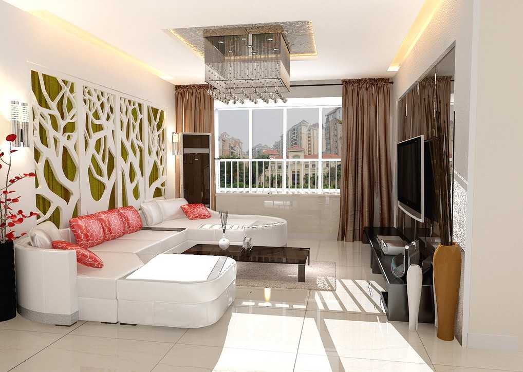 Дизайн гостиной-спальни площадью 14-15 кв. м