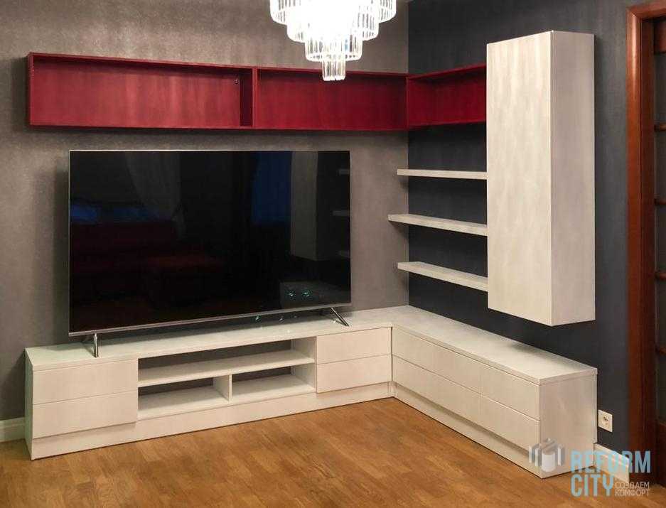 Горки под телевизор в зал (56 фото): выбираем угловые мини-стенки под телевизор 55 дюймов в гостиную, горки с камином и нишей, другие модели