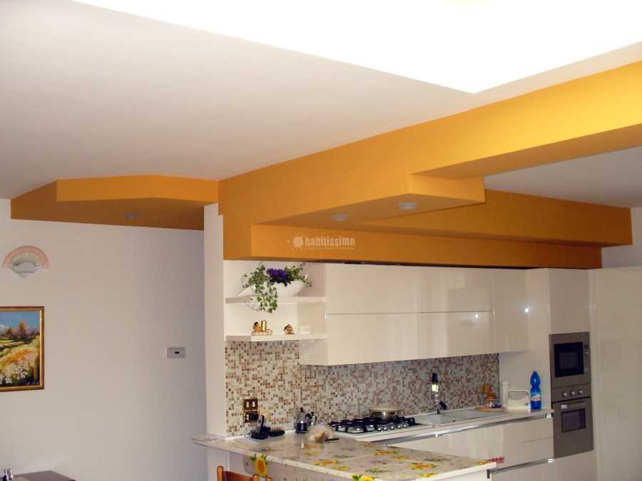 25 идей для подвесного потолка из гипсокартона на кухне