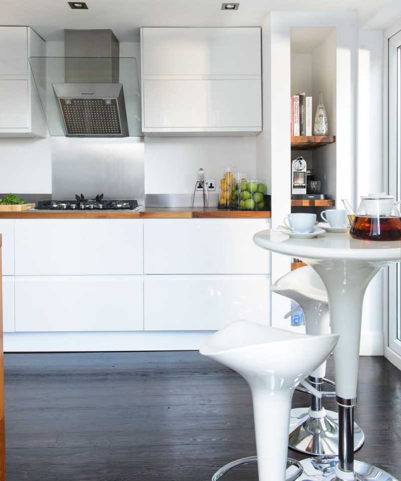 Серый кухонный гарнитур: дизайн, выбор формы, материала, стиля (65 фото)