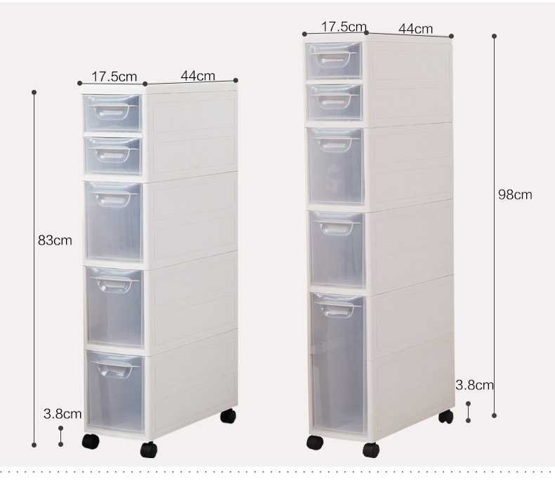 Узкие корзины для белья: высокие изделия шириной 15 и 20 см в узкий стеллаж для ванной комнаты