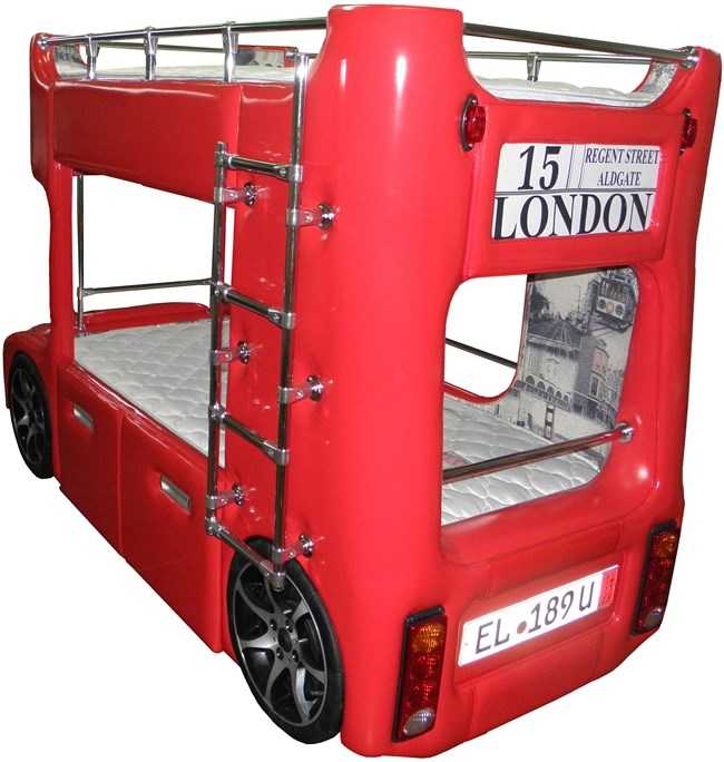 Двухъярусная кровать-автобус: двухэтажная кровать london bus | информация о ремонте и строительстве