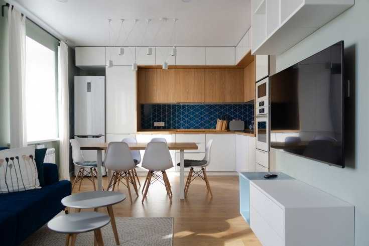 Дизайн кухни гостиной 15 квадратов. квартира студия