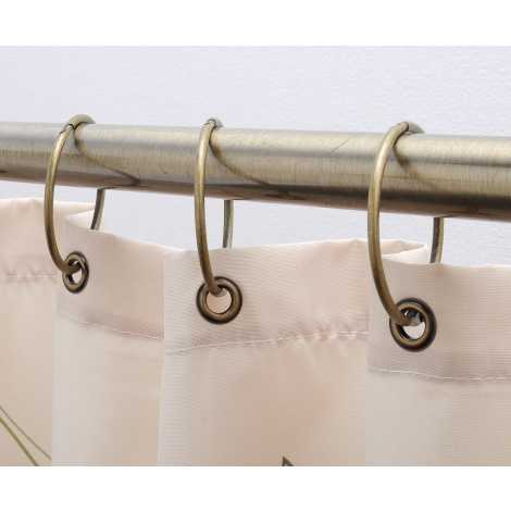 Кольца для штор в ванную комнату: шторки и занавески со встроенными кольцами, хромированные и прозрачные модели
