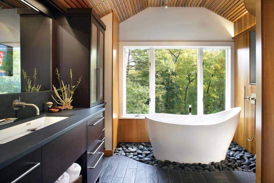 Дизайн ванной 9 кв. м (48 фото): интерьер комнаты с окном и без, примеры дизайна