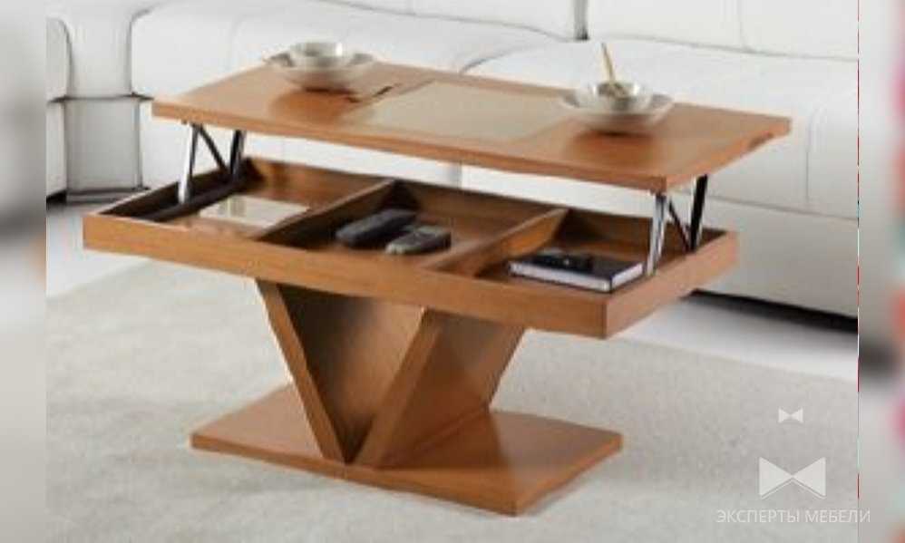 Стол-трансформер для гостиной: большой итальянский столик c тумбой, модели-консоли и «книжки»