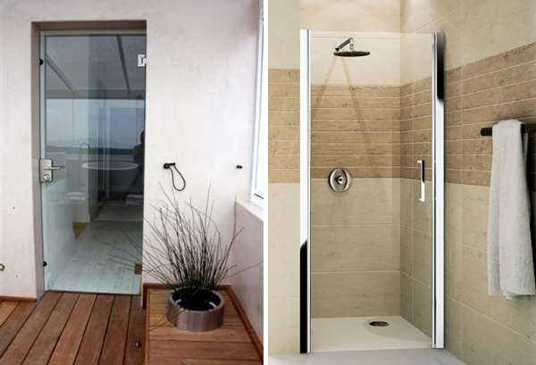 Двери для душевой кабины (46 фото): открывающиеся двери для душевых кабин в нише с поддоном, распашные дверцы в ванной