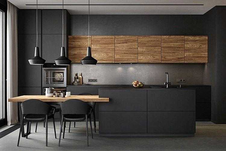 Кухня без верхних шкафов: советы и самые красивые идеи дизайна (50 фото)