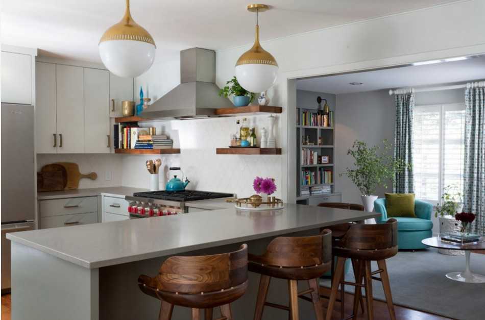 Кухня-гостиная в частном доме: 40 фото, идеи дизайна