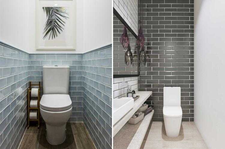 Варианты дизайна маленького туалета